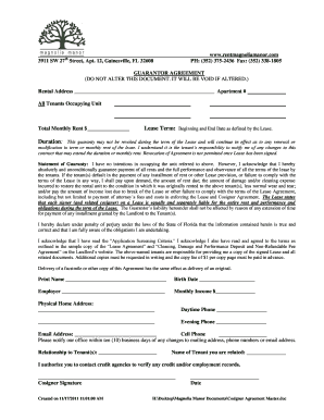 Florida Guarantor Agreement