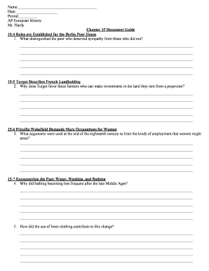 AP European History Document Guide