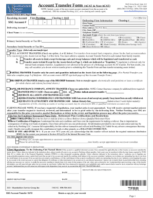 Account Transfer Form