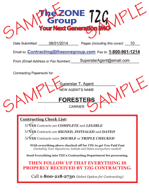 Foresters Agent Contract Application