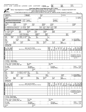 Texas Peace Officer's Crash Report