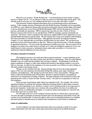 Arizona HIPAA Notice and Client Agreement