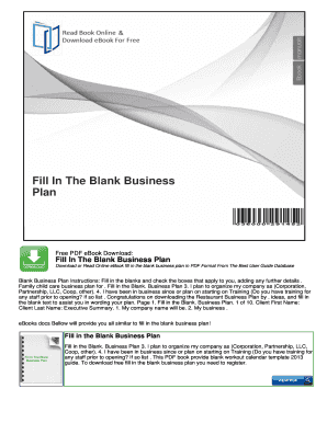 fill in the blank business plan template