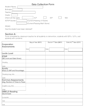 Data Collection Form - plymouthk12inus