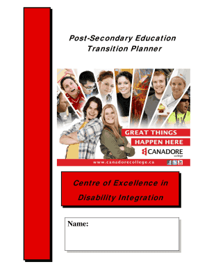 Post-Secondary Education Transition Planner