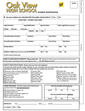 Student Registration Form