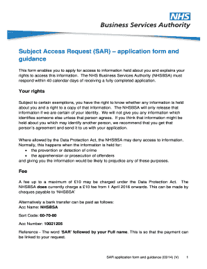 Subject Access Request Form