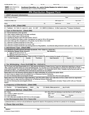 IRA Distribution Request Form