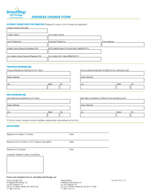 Address Change Form