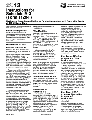 Schedule M-3 Instructions for Form 1120-F