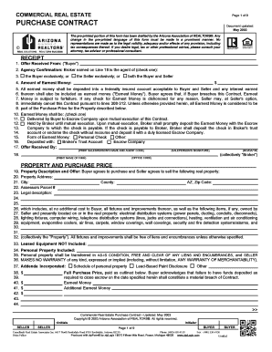 Arizona Commercial Real Estate Purchase Contract