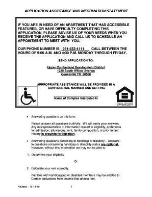 Apartment Rental Application Form