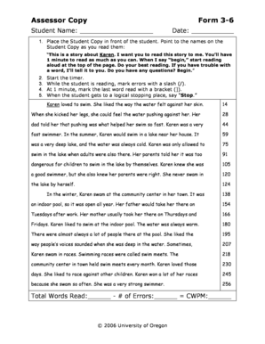 Assessor Copy Form 3-6
