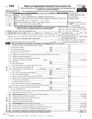 Form 990 Return of Organization Exempt From Income Tax