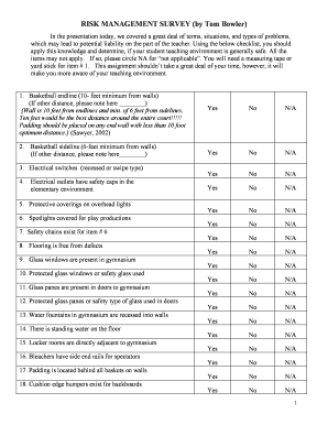 Risk Management Survey for Student Teaching Environment
