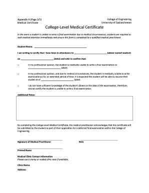 Medical Certificate Format For Sick Leave For Student Templates
