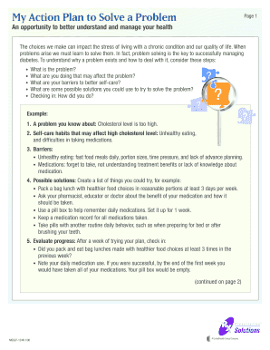 Diabetes Action Plan Form