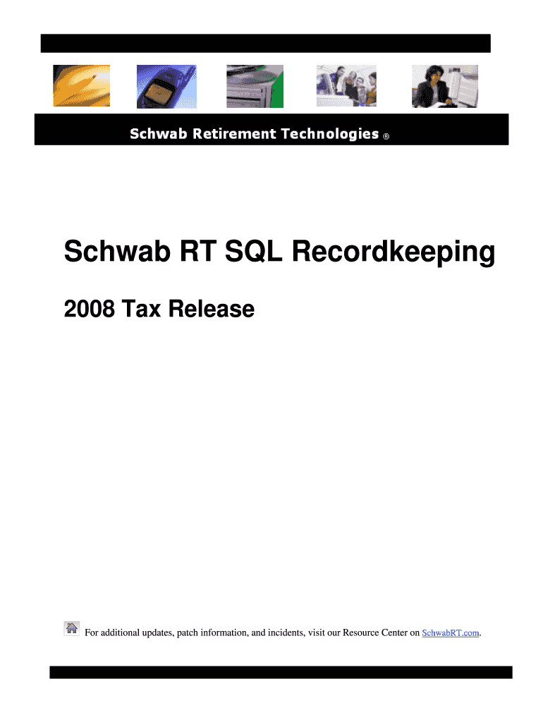 Fillable Online Schwab RT SQL Recordkeeping Fax Email Print pdfFiller