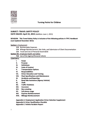 Sample fleet safty program - Turning Points for Children - turningpointsforchildren