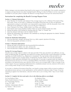 Benefit Coverage Request Form