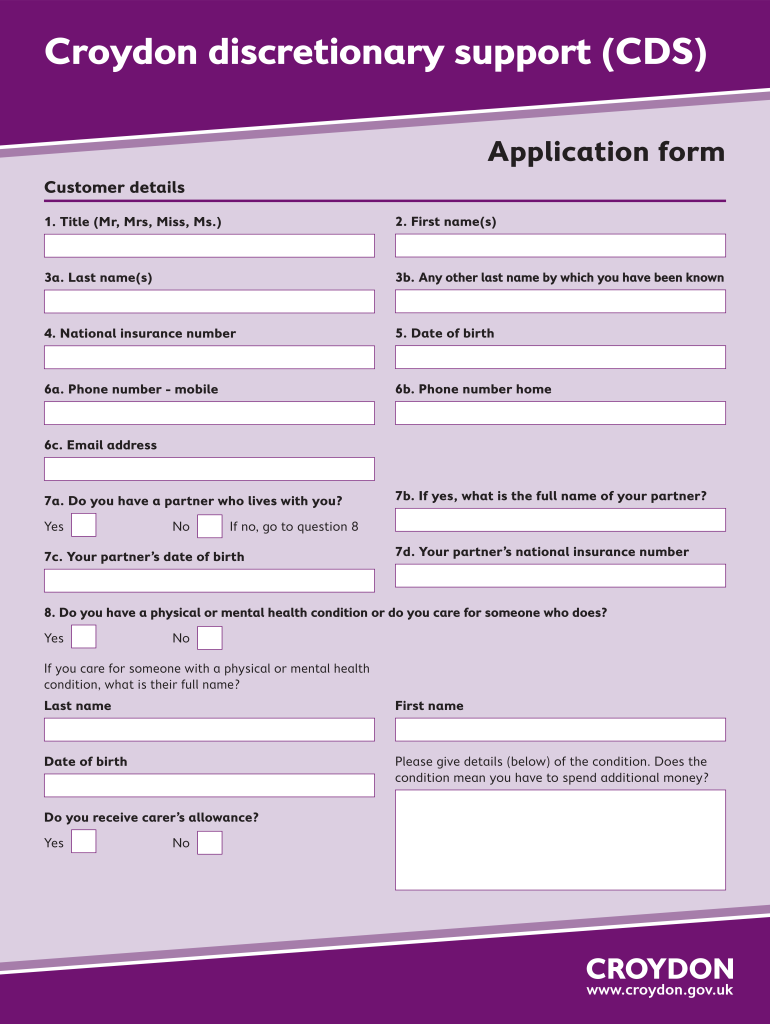 croydon discretionary housing payment Preview on Page 1