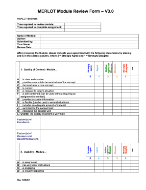 MERLOT Module Review Form