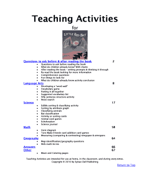 Teaching Activities for Children's Books