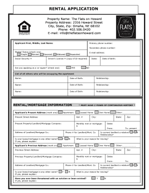 Rental Application Form