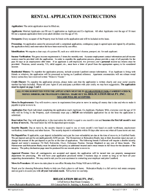 Rental Application Form