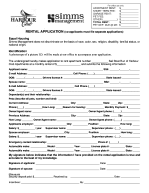 Apartment Rental Application