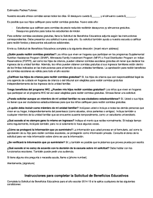 Solicitud de Beneficios Educativos