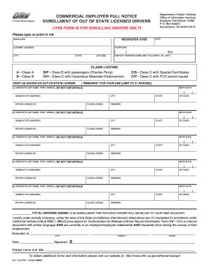 California Employer Pull Notice Form H265