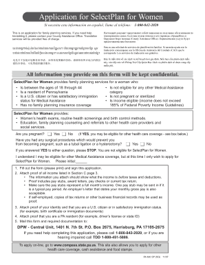 SelectPlan for Women Application