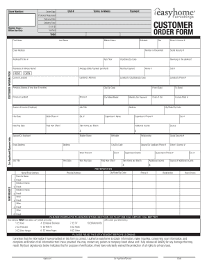 Rental Application Form