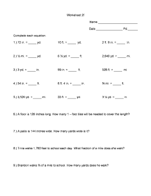 Math Worksheet