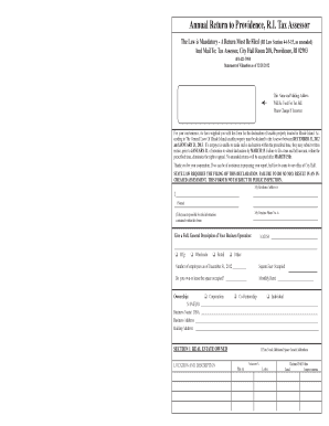 Rhode Island Leasehold Improvements Annual Return
