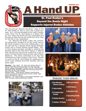 Justin Cowboy Crisis Fund Donation Form
