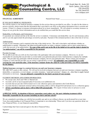 Patient Financial Agreement