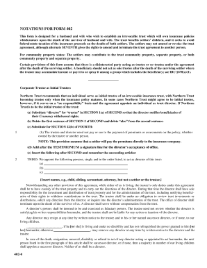 Irrevocable Insurance Trust Agreement