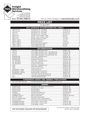 Dangerous Goods Shipping Documentation