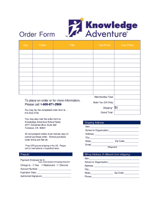 Order Form