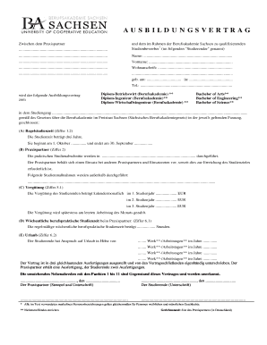Ausbildungsvertrag