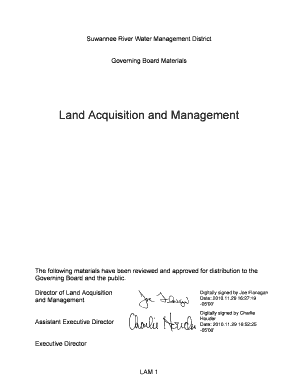 Farm land purchase agreement - Land Acquisition and Management - srwmd state fl