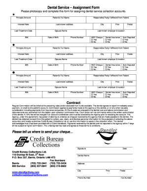 Dental Service Assignment Form