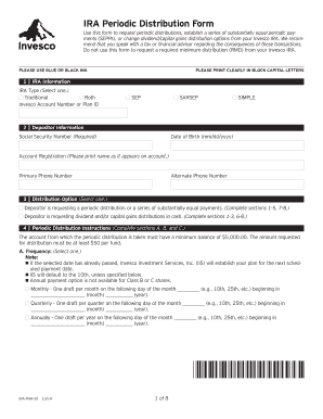 IRA Periodic Distribution Form