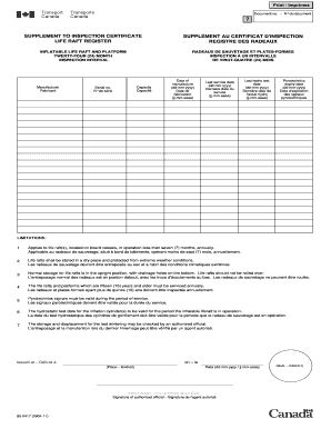 SUPPLEMENT TO INSPECTION CERTIFICATE SUPPLMENT AU