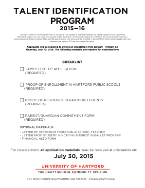 TALENT IDENTIFICATION PROGRAM