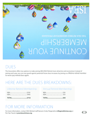 NEA/ISEA Retired Membership Enrollment Form