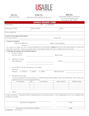 Change Request Form