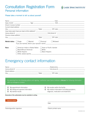 Consultation Registration Form